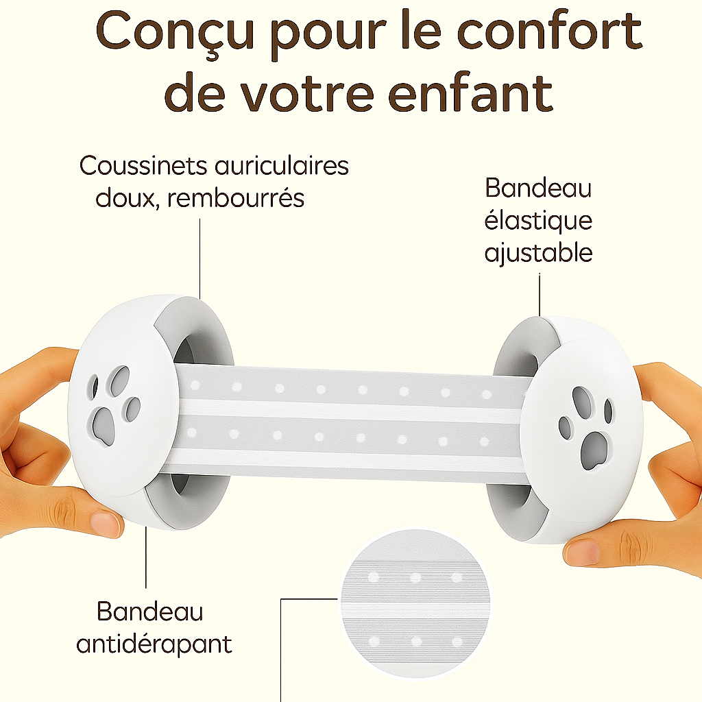 Casque de protection auditive blanc/gris