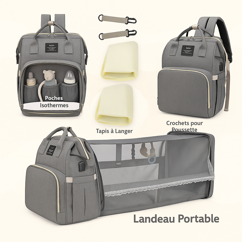 Sac à langer 2-en-1