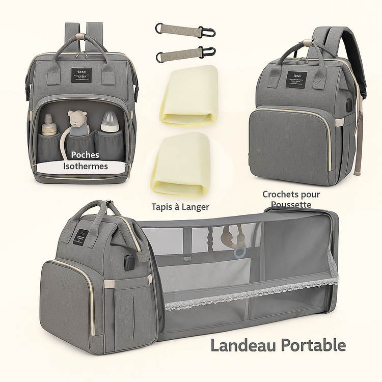Sac à langer 2-en-1