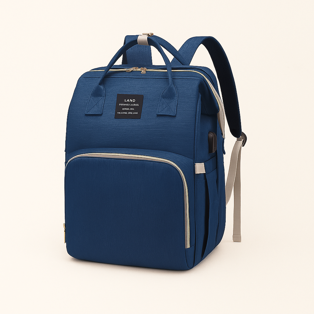 Sac à langer 2-en-1 Bleu Marine