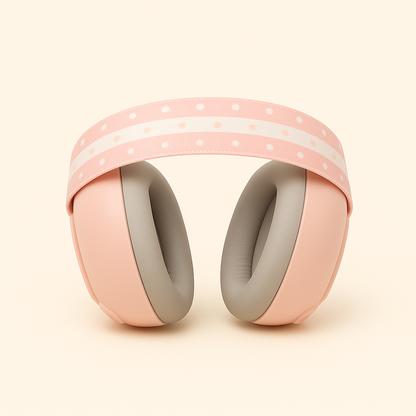 Casque de protection auditive rose