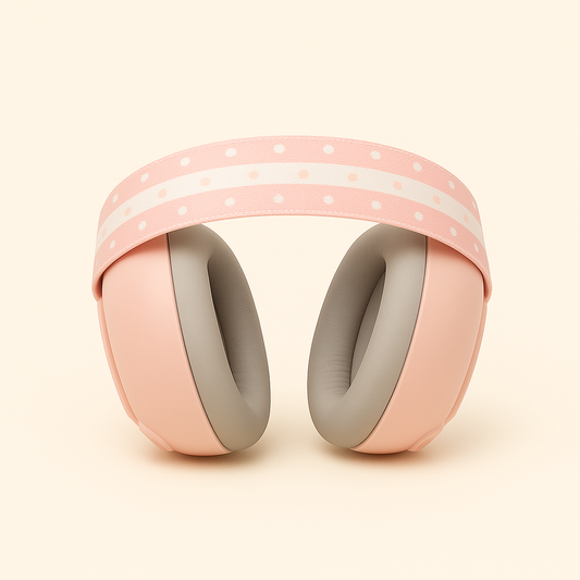 Casque de protection auditive rose