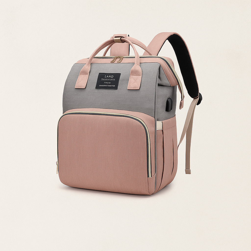 Sac à langer 2-en-1 Vieux Rose